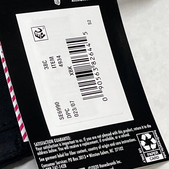 Maidenform Bra Womens 38C Black Underwire Self-Expressions Stay Put Strapless - Picture 6 of 7